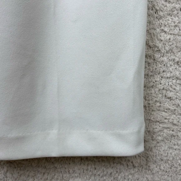 Anne Klein Pants Womens 10 Ivory High Rise Wide Leg Professional Office Career - Picture 7 of 13